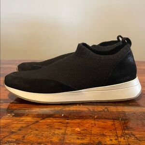 Vince Oraya Black Slip-On wool Sweater Sneakers